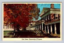 Charlottesville VA-Virginia, University of Virginia East Lawn, Vintage Postcard picture