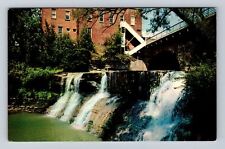 Chagrin Falls OH-Ohio, Natural Falls, Antique, Vintage Souvenir Postcard picture