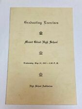 May 1952 Mount Gilead High School Student Graduation Mt Vintage North Carolina  picture