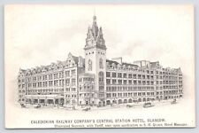Glasgow Scotland UK~Caledonian Railway Co Central Station Hotel~c1910 Postcard picture