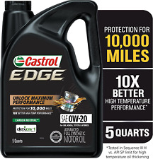 Edge 0W-20 Advanced Full Synthetic Motor Oil, 5 Quarts picture