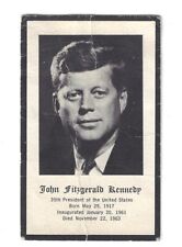 Vintage President John Fitzgerald Kennedy Mass Card  - 1963 picture