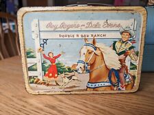 Roy Rogers and Dale Evans Double R Bar Ranch Metal Lunchbox NO THERMOS Vintage picture