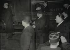 1939 Press Photo Neville Chamberlain British Premier, Lord halifax arrive Paris picture