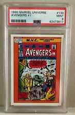 1990 Impel Marvel Universe MVC Avengers #1 #130 PSA 9 MINT picture