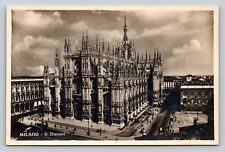 Milano Italy Magnificent Gothic Cathedral Duomo VINTAGE RPPC Photo Postcard picture