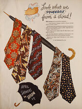 1946 Original Esquire Art WWII Era Art Ads Arrow Ties Botany 500 Suits picture