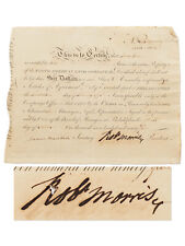 Robert Morris 1795 Document Signed - Great Example - Very Strong Autograph picture