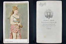 Grob, Paris, Angéle vintage cdv albumen print. CDV, albumin print, 6 picture