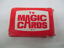 Vintage TV Magic Cards 1970 In Original Box 48 Cards With Instructions picture