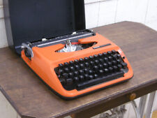 Brother Young Elite Typewriter Retolo Vintage Antique Orange 2202 Y picture