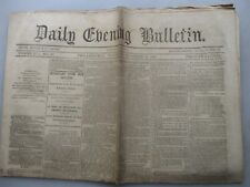 Original Civil War Philadelphia Bulletin November 26, 1862 New Orleans picture