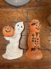 RARE Ghost & Pumpkin Jack o Lantern Vintage 13