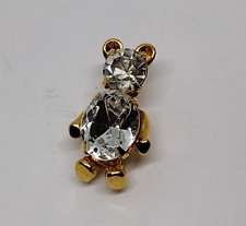 Sparkling Teddy Bear Figure Small Lapel Tack Pin picture