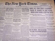 1931 JULY 26 NEW YORK TIMES CALL FROM CURRY'S APARTMENT TRACED SEABURY - NT 2205 picture