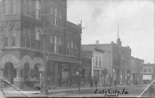 RPPC Lake City Street Scene, Iowa Vintage Postcard  picture