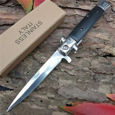 Outdoor Camping Tactical Hunting Survival Pocket Folding Italian Knife Fast ship picture