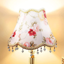 European Royal Bell Lampshade with Bead Lace - Table Lamp Replacement picture