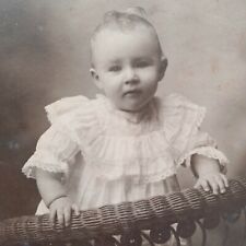 Antique Photo Card Cute Baby Ohio Disturbing Note Logan New Straitsville Martin picture