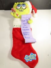 Vintage Large Sponge Bob Square Pants Christmas Stocking 22