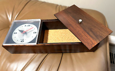 George Nelson for Howard Miller Rosewood Storage Box & Clock, Eames, 1960's, picture