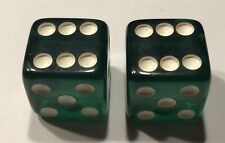 Giant ( 1 3/8”) Pair Of Green Dice picture
