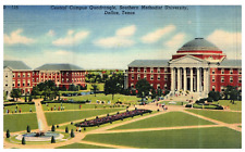 Texas Dallas Southern Methodist University 1949 Vintage Linen Postcard-Z2-182 picture