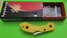 Spyderco Bright yellow Bladeless knife NIB and complete picture
