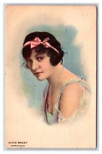 Alice Brady World Star Actress Portrait 1917 DB Postcard W7 picture