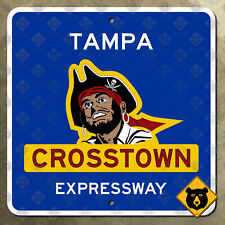 Florida Tampa Crosstown Expressway pirate Gaspar highway marker road sign 16x16 picture