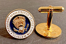 VINTAGE US PRESIDENT OF THE UNITED STATES GEORGE W. BUSH CUFFLINKS B961 picture
