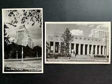 Lot of 2 RPPC Postcards St Louis MO -  Soldiers Memorial & Park Plaza picture