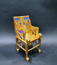 Gorgeous king Tutankhamun Throne - Handmade from the copper with the Gold paint picture