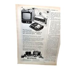 1972 Hitachi TV Radio Vintage Print Ad 70s picture