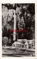 c1940's MULTNOMAH FALLS OR 640 ft Columbia River, Union Pacific Stages RPPC cars picture