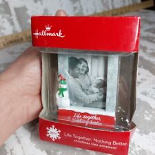 2017 Hallmark Family Photo Ornament “Life Together Nothing Better” Snowman Fship picture