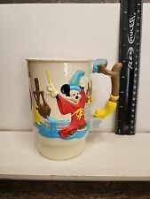 Vintage Mickey Mouse Mugs Cups 1990 Walt Disney World On Ice Super 3-D Plastic picture