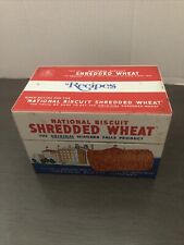 1973 NATIONAL BISCUIT Shredded Wheat metal recipe box Nabisco Niagara Falls picture