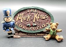VTG Mark Klaus Teddy Bear Toy Soldier Figurine Dealer Sign Advertising SIGNED picture