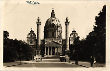 Real Photo RPPC Postcard Karlskirche Wien Vienna Austria Unused picture