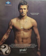 Milk Goal By David Beckham - Body By Milk Soccer Player Magazine Print Ad 2006 picture