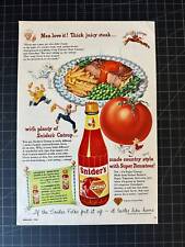 Vintage 1948 Snider’s Catsup Print Ad picture
