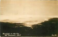 Postcard RPPC Photo California Mt. Tampalis Moonlight Zan 124 22-13145 picture