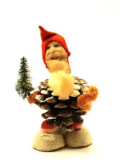 Vintage Christmas Pine-cone  Santa Japan Ornaments Figure Santa Clause picture