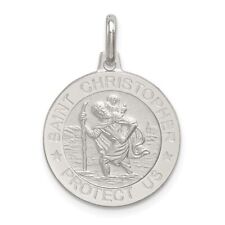 Sterling Silver St. Christopher Medal approx 3/4