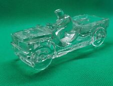 Vintage, Glass Willys Jeep Candy Dish, 1940s, Americana picture