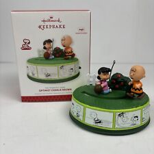 Hallmark Ornament Optimist Charlie Brown 2013 Football Lucy Motion Sound picture