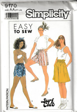 Simplicity Pattern 9170, Misses Shorts in 3 Versions, Size 6-20, FF picture