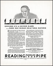 1931 Reading Iron Company Pennsylvania Puddled Iron vintage art print ad XL15 picture