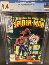 Peter Parker The Spectacular SPIDER-MAN #87 CGC 9.4 Marvel.  Black Cat Fresh CGC picture